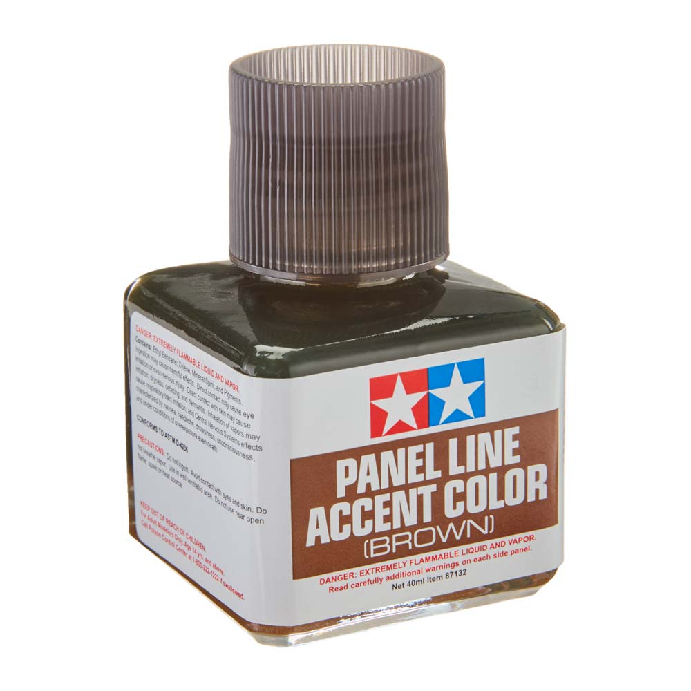 Vopsea email pentru modelism Tamiya 87132 Panel Line Accent Color ( Brown ) 40 ml TAM 87132