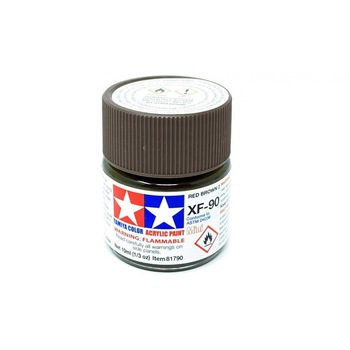 Vopsea acrilica pentru modelism Tamiya 81790 XF-90 Red Brown 2 (matt) 10ml TAM XF901 Vopsea acrilica pentru modelism Tamiya 81790 XF-90 Red Brown 2 (matt) 10ml TAM XF901