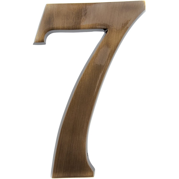 Numar casa, alama patinata, 200mm, Icon, cifra "7"