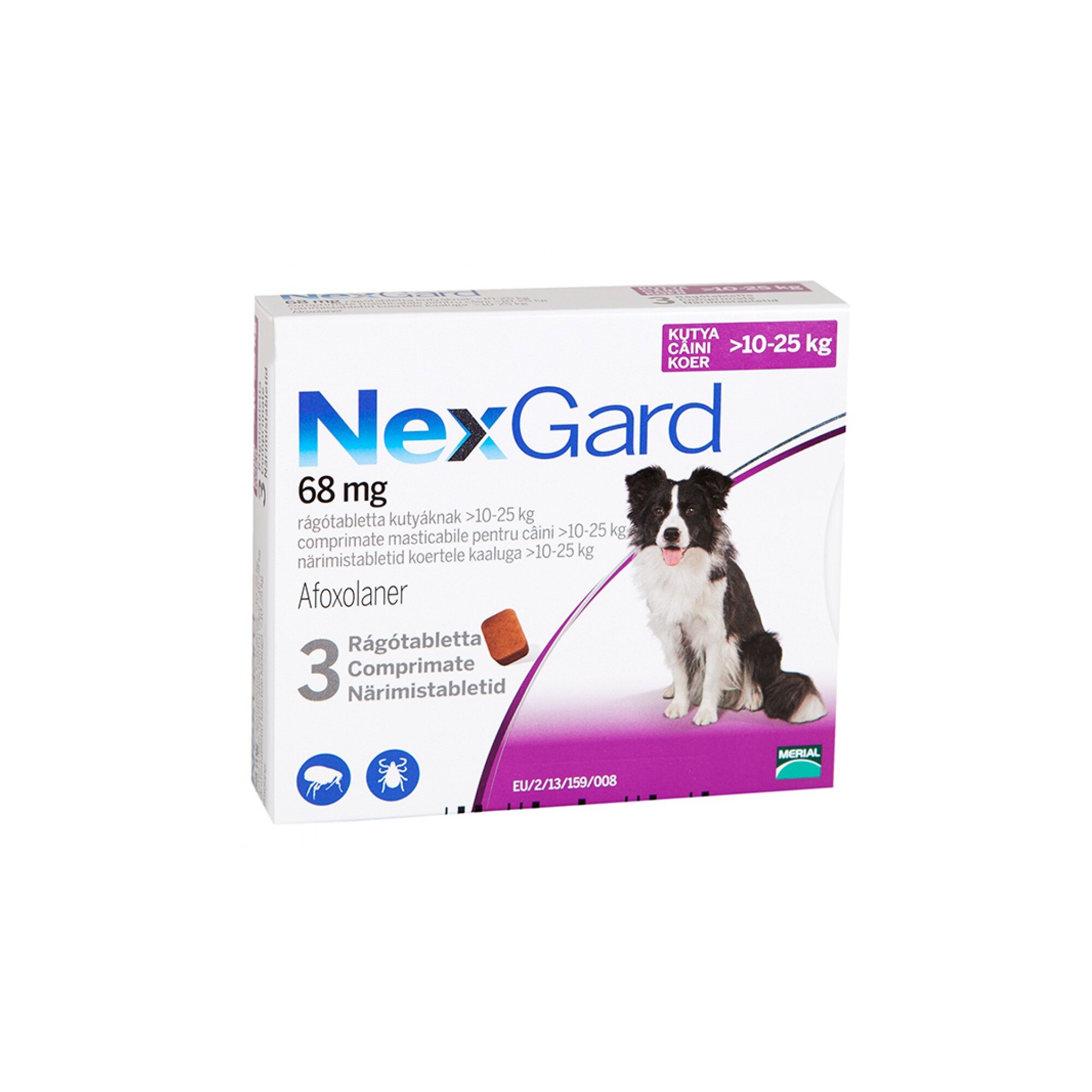 Tableta Nexgard 10-25 kg, 3 tablete