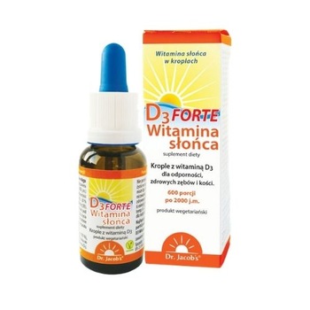 Supliment alimentar Dr. Jacob's Vitamina D3 Forte 20ml Supliment alimentar Dr. Jacob's Vitamina D3 Forte 20ml