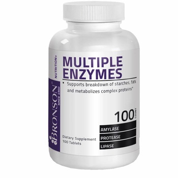Enzime Digestive Multiple Bronson 100 tablete Enzime Digestive Multiple Bronson 100 tablete