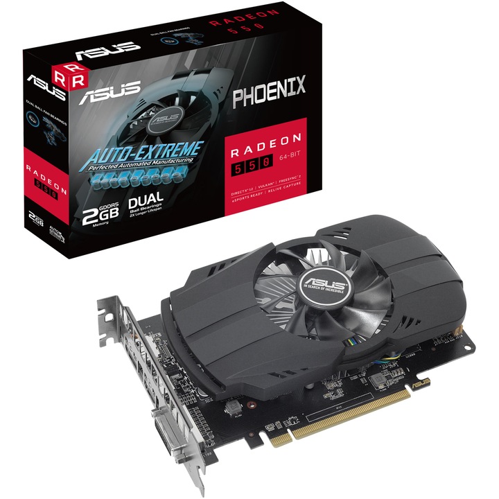 Видео карта ASUS Radeon™ 550 Phoenix , 2GB GDDR5, 64-bit