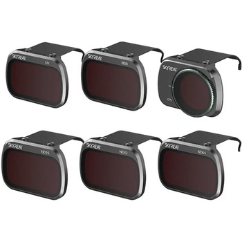 Set profesional 6 filtre marca Skyreat pentru drona DJI Mavic Mini 1/ Mini 2 CPL, UV, ND8, ND16, ND32, ND64 Set profesional 6 filtre marca Skyreat pentru drona DJI Mavic Mini 1/ Mini 2 CPL, UV, ND8, ND16, ND32, ND64