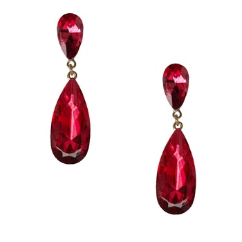 Cercei lungi dama, rosii, 5.1 cm lungime Cercei lungi dama, rosii, 5.1 cm lungime