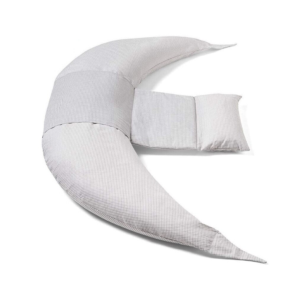 Perna pentru sarcina si alaptare, Nuvita 7100, 12 in 1, Gri, 190 x 25 x 25 cm, Bumbac, 500 g