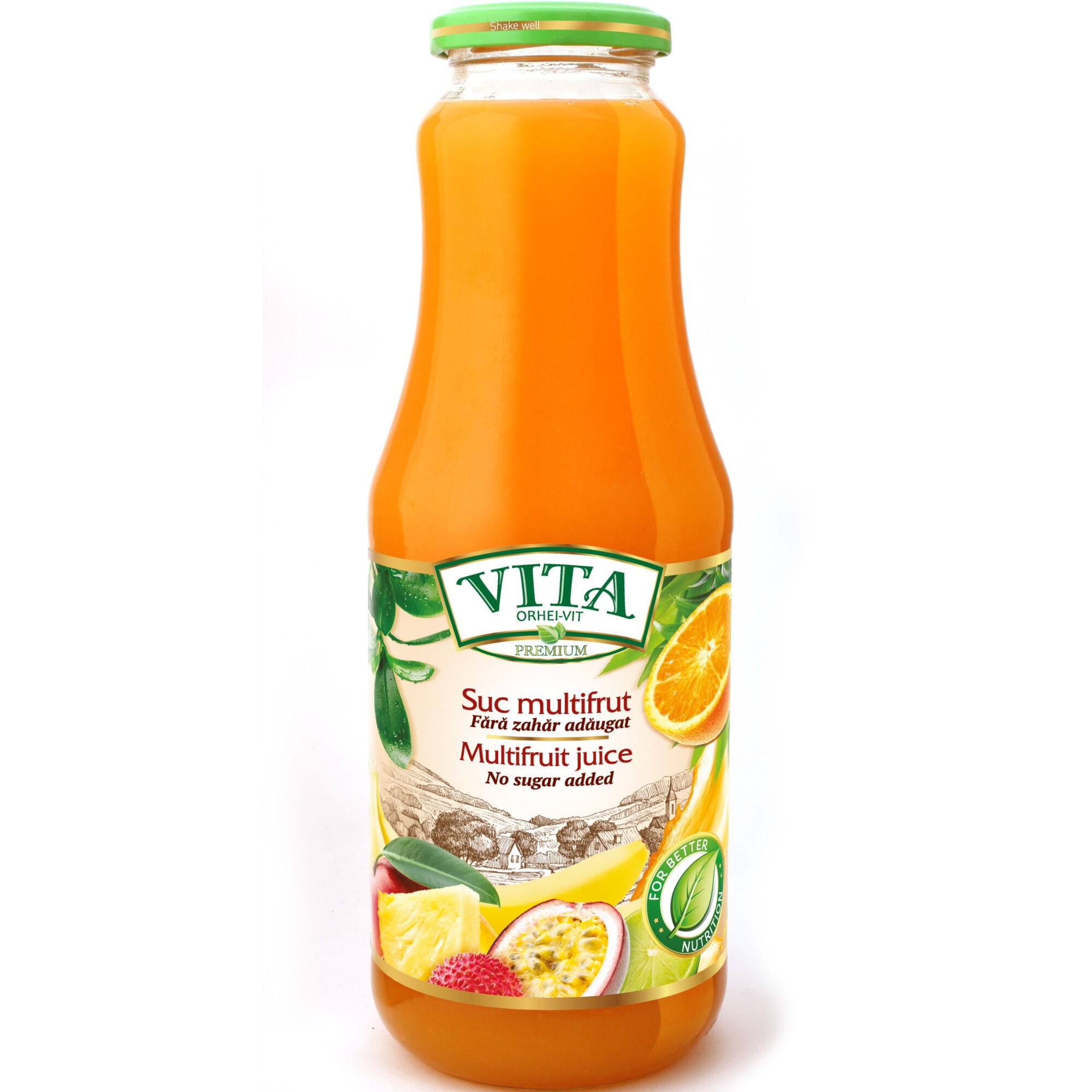 Bax 8 sticle , suc natural , Vita Premium , multifruct , 8x1 L