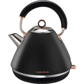 Fierbator Morphy Richards Rose Gold Collection Black 102104, 2200W, 1.5 l, Negru/Rose Gold Fierbator Morphy Richards Rose Gold Collection Black 102104, 2200W, 1.5 l, Negru/Rose Gold
