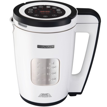 Aparat preparat supa crema Morphy Richards 501020 Total Control Soup Maker 1100 W ,1,6 litri, 8 functii, Alb Aparat preparat supa crema Morphy Richards 501020 Total Control Soup Maker 1100 W ,1,6 litri, 8 functii, Alb