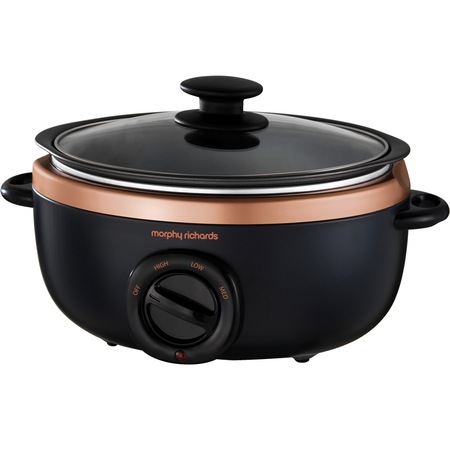 Slow Cooker Morphy Richards Sear& Stew 460016, 3.5 l, Negru/Auriu