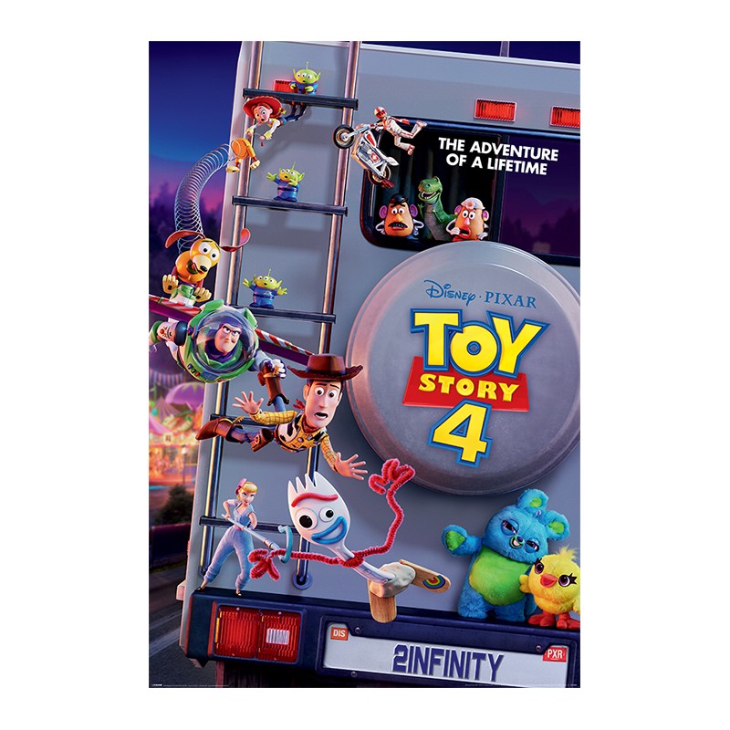 Poster Toy Story 4 Adventure Of A Lifetime , 61x91.5cm, Negru