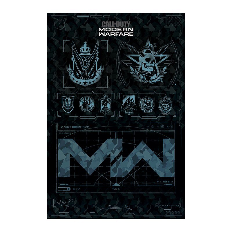 Poster Call of Duty Modern Warfare Fractions , 61x91.5cm, Negru