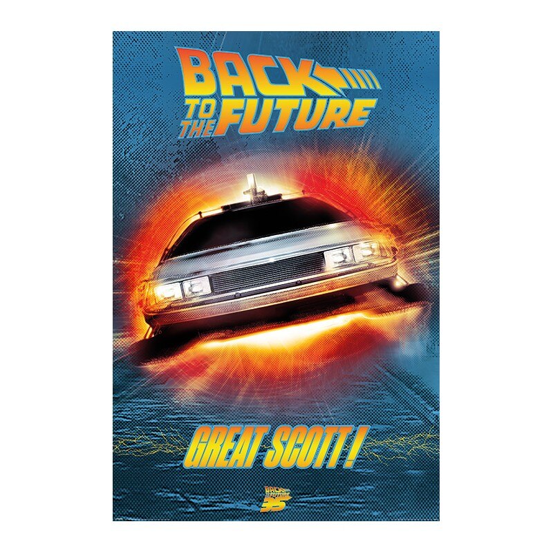 Poster Back to the Future - Great Scott ! , 61x91.5cm, Negru