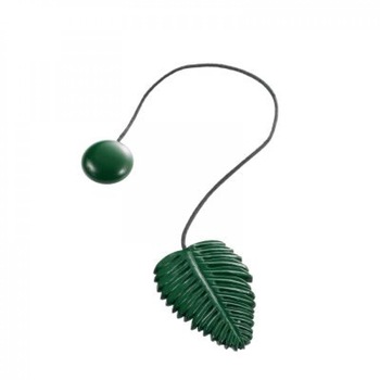 Accesoriu prindere draperie/perdea cu magnet verde 33 x 5 x 7 cm, model frunza Accesoriu prindere draperie/perdea cu magnet verde 33 x 5 x 7 cm, model frunza