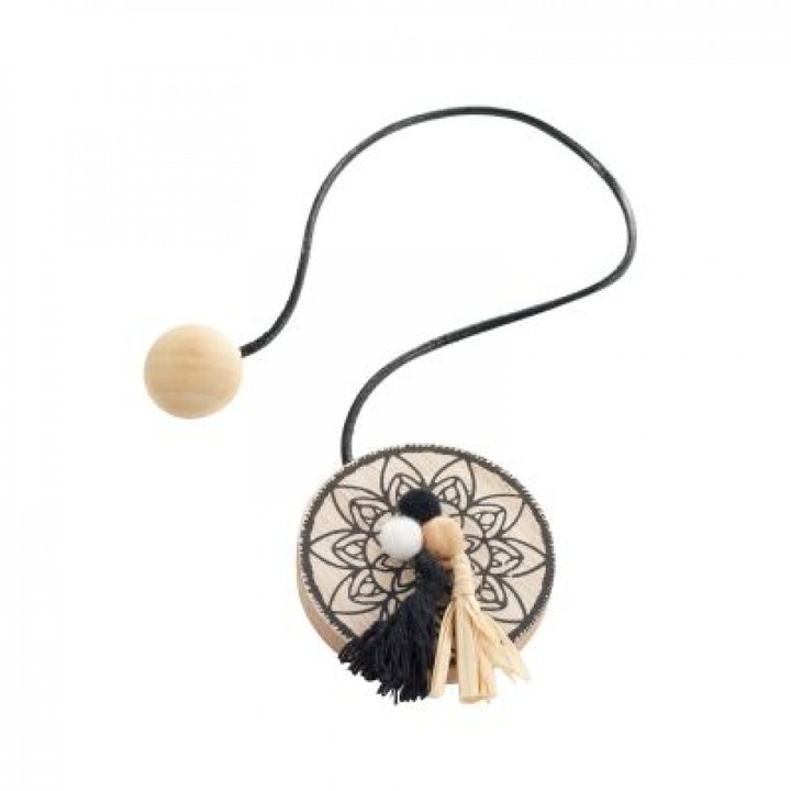 OEM Függönyzsinór, mágnessel, l 43 x átmérő 6 cm, mdf nyomtatott, pooki