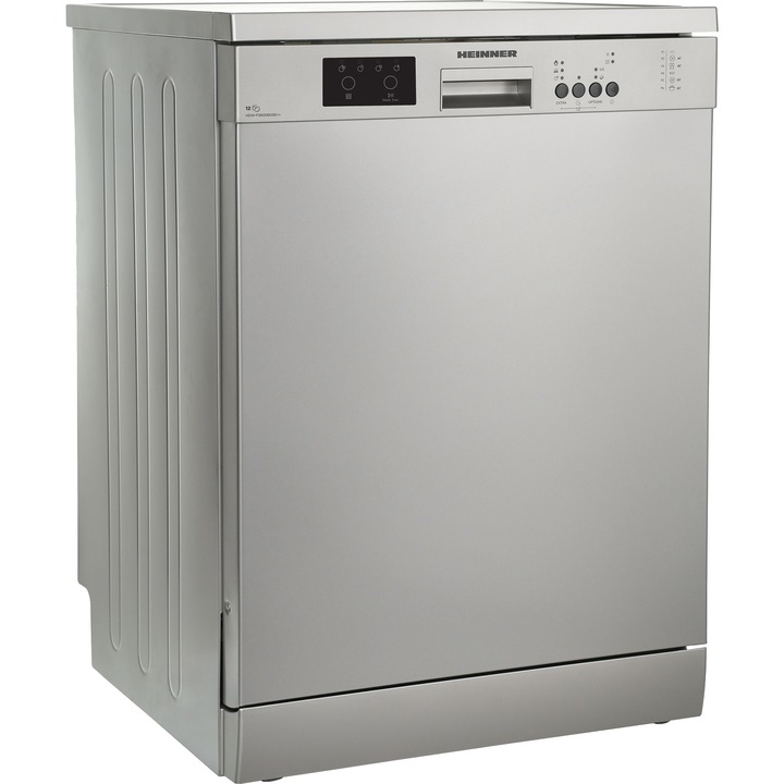 Съдомиялна Heinner HDW-FS6006DSE++ , 12 комплекта, 6 програми, Клас E, Half load, Aquastop, 60 см, Антрацит