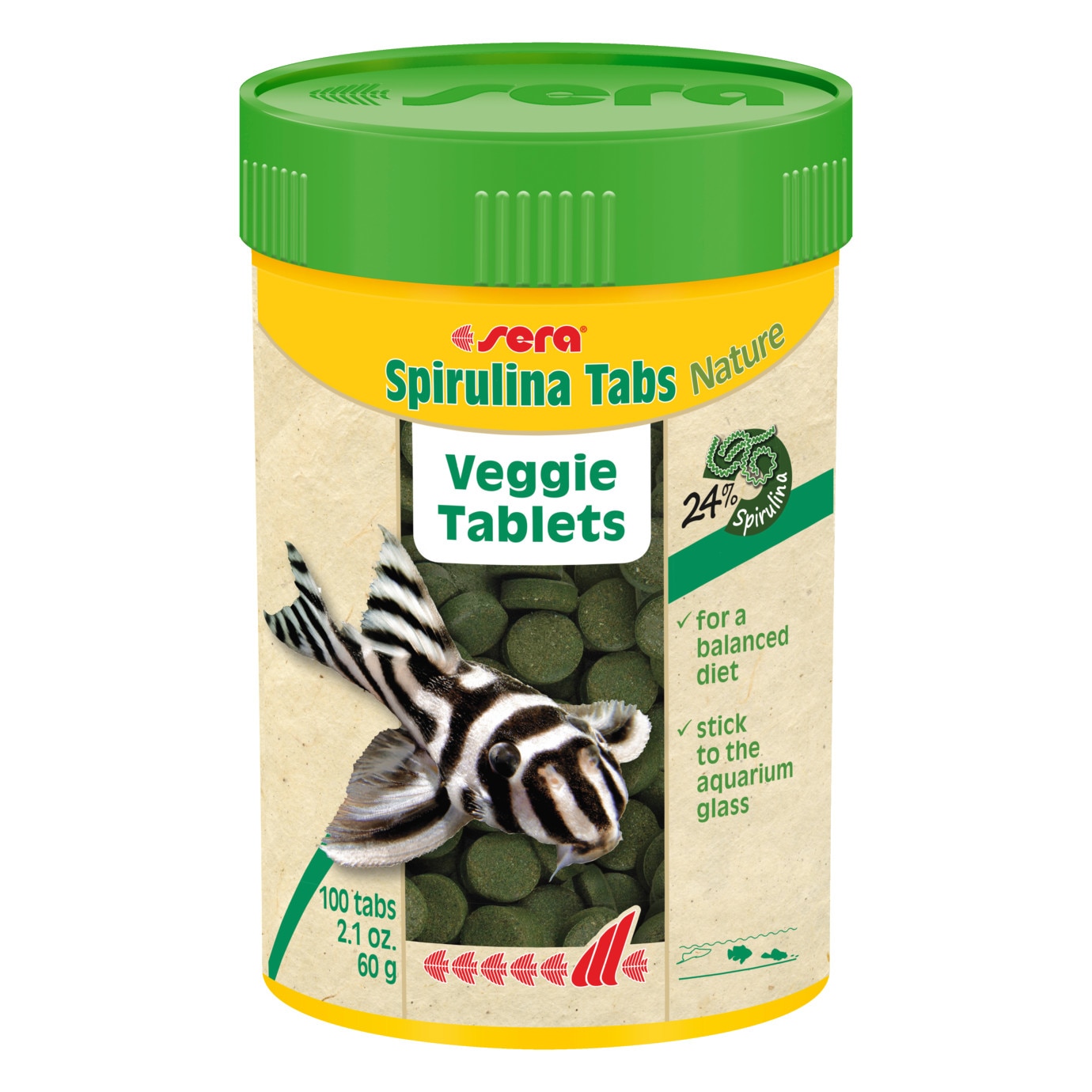 Hrana tablete pesti acvariu Sera Spirulina Tabs 100TB 60g