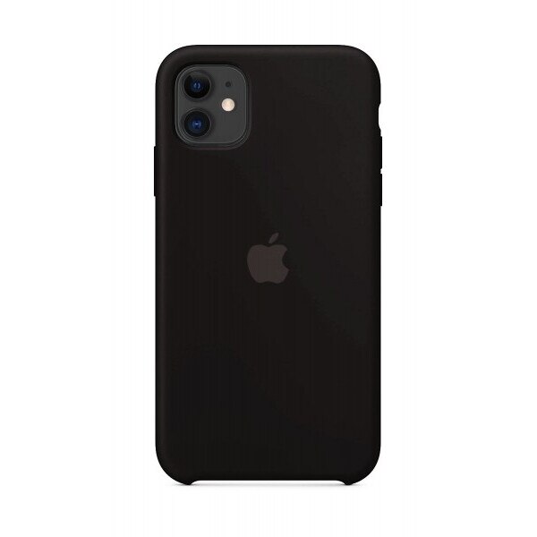 Husa de protectie Compatibila Apple pentru iPhone 11, silicon, Microfibra ,Black
