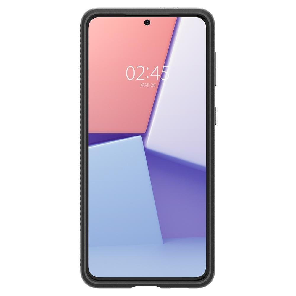 Husa pentru Samsung Galaxy S21 5G, Spigen Liquid Air, Matte Black