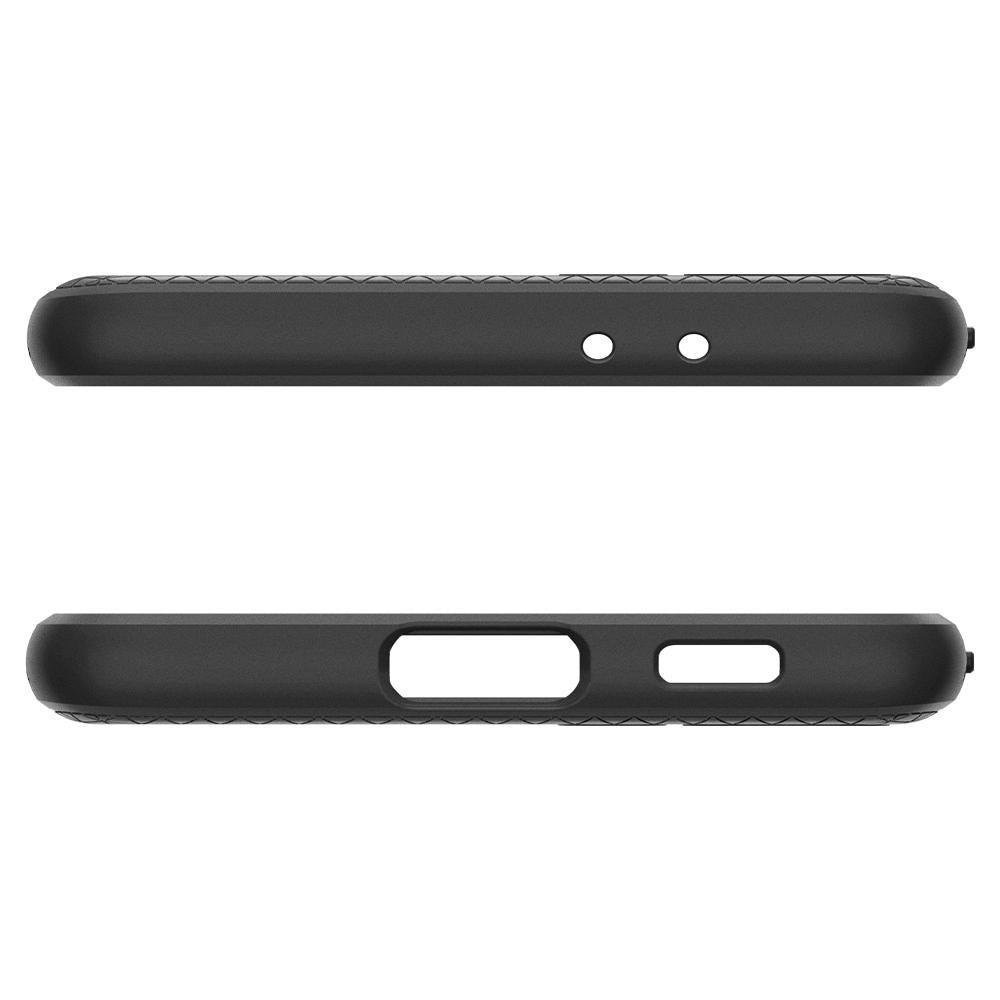Husa pentru Samsung Galaxy S21 5G, Spigen Liquid Air, Matte Black