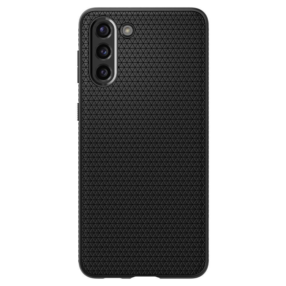 Husa pentru Samsung Galaxy S21 5G, Spigen Liquid Air, Matte Black