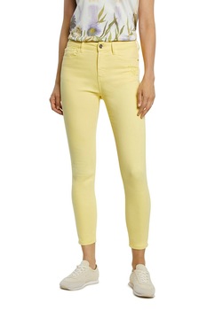 DESIGUAL, Blugi crop skinny, galben pal DESIGUAL, Blugi crop skinny, galben pal