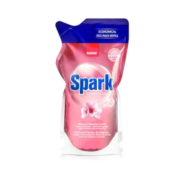 Detergent de vase Sano Spark Migdale 500 ml - rezerva