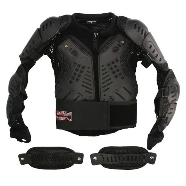 Armura motocross pentru copii Adrenaline defender ppe, Negru, L