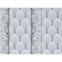 tapet semilavabil slavyanski oboi intriga 6553-10 model clasic cu flori si dungi gri-negru hartie simplex rola 053 m x 1005 m imagen 4_0_
0