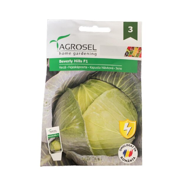 Seminte varza Beverly Hills F1, Agrosel - plic 2500 seminte