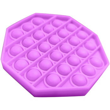 Jucarie senzoriala antistres, Pop It Now, Octogon mov, 13 cm, + 3 ani, Urban Trends ®️ Jucarie senzoriala antistres, Pop It Now, Octogon mov, 13 cm, + 3 ani, Urban Trends ®️