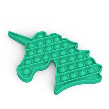 Jucarie antistres din silicon, Pop it now, forma unicorn Turcoaz , 13 cm, Urban Trends ® Jucarie antistres din silicon, Pop it now, forma unicorn Turcoaz , 13 cm, Urban Trends ®