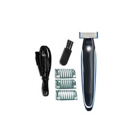 aparat de ras electric pentru barba edgescut taie contureaza si rade cu micro precizieotel inoxidabil 3 capete de tuns 1 mm3 mm5 mm accesorii inclusenegrualbastrudoty imagen 25_0_
0