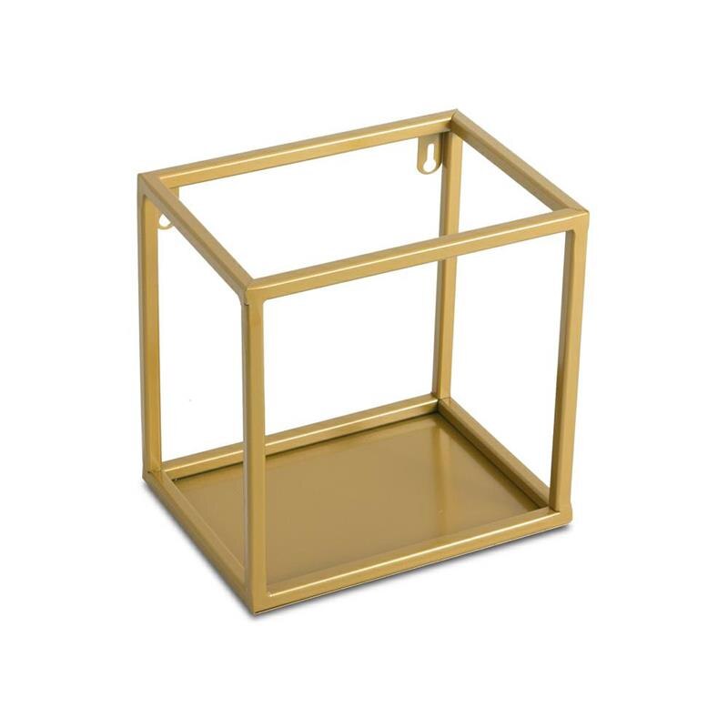 Raft de perete Loft metal aur 20 cm