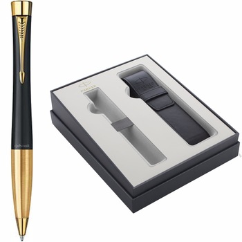 Pix Parker Urban Standard Muted Black GT Personalizat prin Gravura Laser cu Etui Piele Parker Focus Collection Pix Parker Urban Standard Muted Black GT Personalizat prin Gravura Laser cu Etui Piele Parker Focus Collection