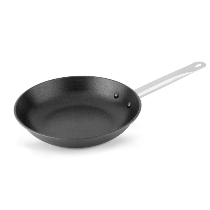 Чугунен тиган BOJ Classic CastIron 28, Диаметър 28 см, Черен