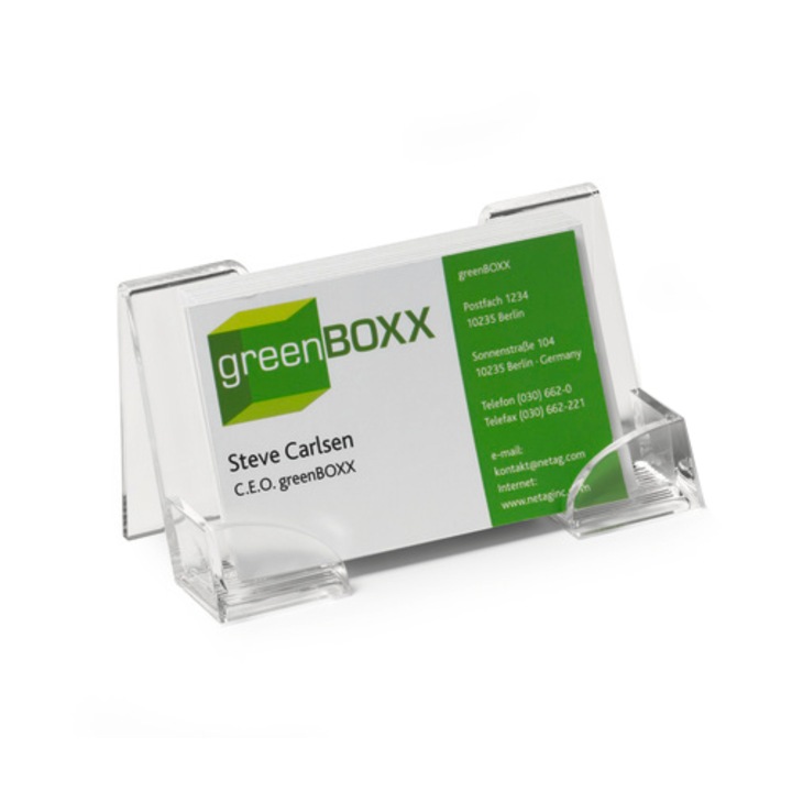 Suport de birou Durable pentru carti de vizita, capacitate 50 carti de vizita