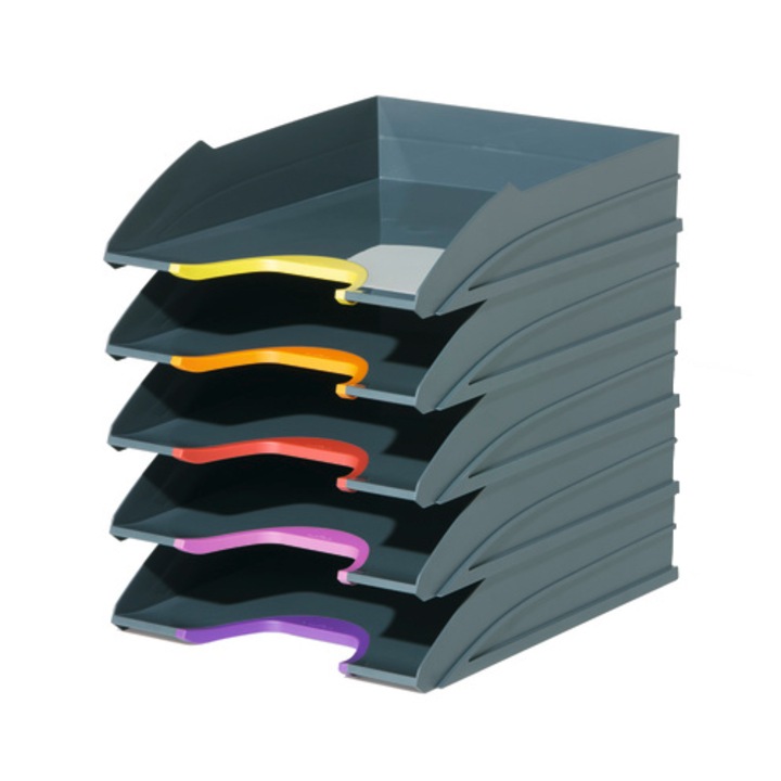 Durable Varicolor 5 darab irattálca, Többszínű