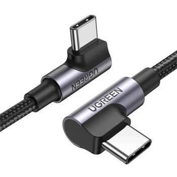 Cablu de date si incarcare UGREEN 70696 USB Type-C la USB Type-C, 90°, 100W, 5A, Negru - 1 m Cablu de date si incarcare UGREEN 70696 USB Type-C la USB Type-C, 90°, 100W, 5A, Negru - 1 m
