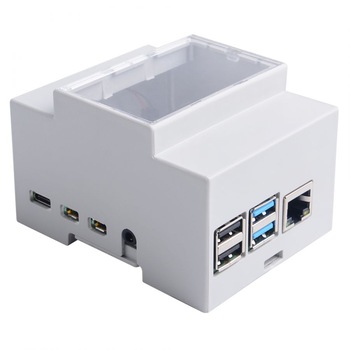 Carcasa ABS pentru Raspberry Pi 4B/3B+/3B, cu ventilator, Z-0272 Carcasa ABS pentru Raspberry Pi 4B/3B+/3B, cu ventilator, Z-0272