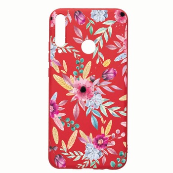 Husa Huawei P40 Lite E, Happy Flowers, rezistenta la uzura, anti-alunecare, din silicon Premium, Red, R69 Husa Huawei P40 Lite E, Happy Flowers, rezistenta la uzura, anti-alunecare, din silicon Premium, Red, R69