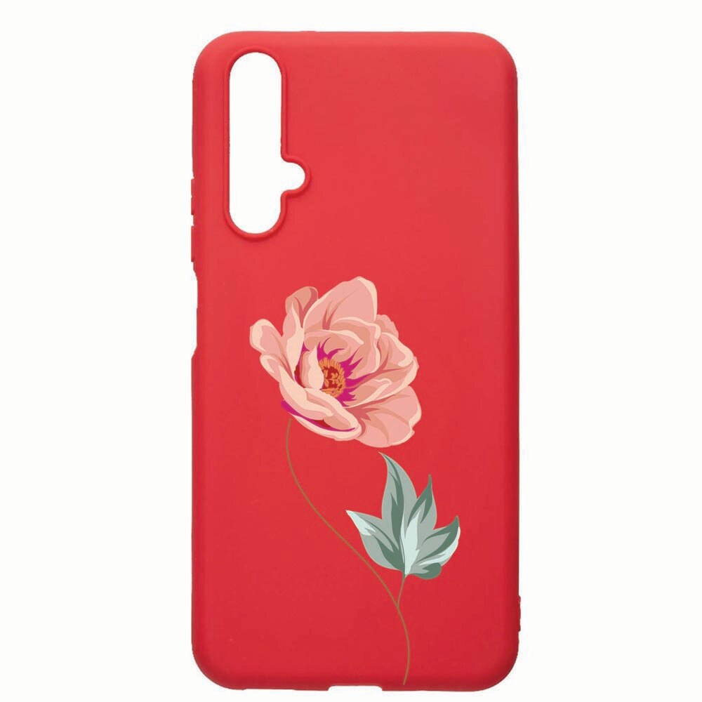 Husa Huawei Nova 5T, Rose, rezistenta la uzura, anti-alunecare, din silicon Premium, Red, R127