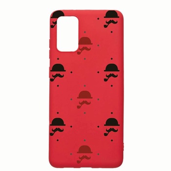 Husa Samsung Galaxy A31, Mustache, rezistenta la uzura, anti-alunecare, din silicon Premium, Red, R180 Husa Samsung Galaxy A31, Mustache, rezistenta la uzura, anti-alunecare, din silicon Premium, Red, R180