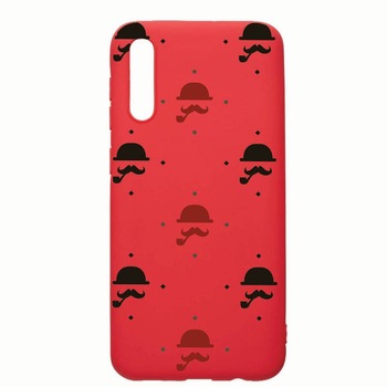 Husa Samsung Galaxy A50, Mustache, rezistenta la uzura, anti-alunecare, din silicon Premium, Red, R180 Husa Samsung Galaxy A50, Mustache, rezistenta la uzura, anti-alunecare, din silicon Premium, Red, R180