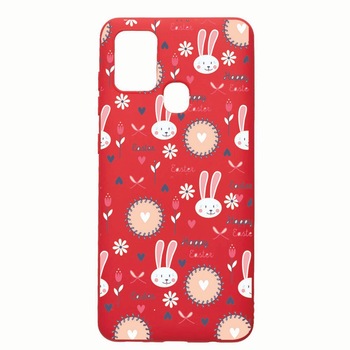 Husa Samsung Galaxy A21s, Easter, rezistenta la uzura, anti-alunecare, din silicon Premium, Red, R189 Husa Samsung Galaxy A21s, Easter, rezistenta la uzura, anti-alunecare, din silicon Premium, Red, R189