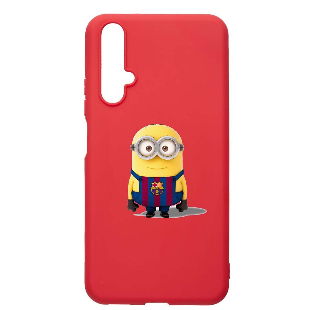 Husa Huawei Nova 5T, Minion Football, rezistenta la uzura, anti-alunecare, din silicon Premium, Red, R212