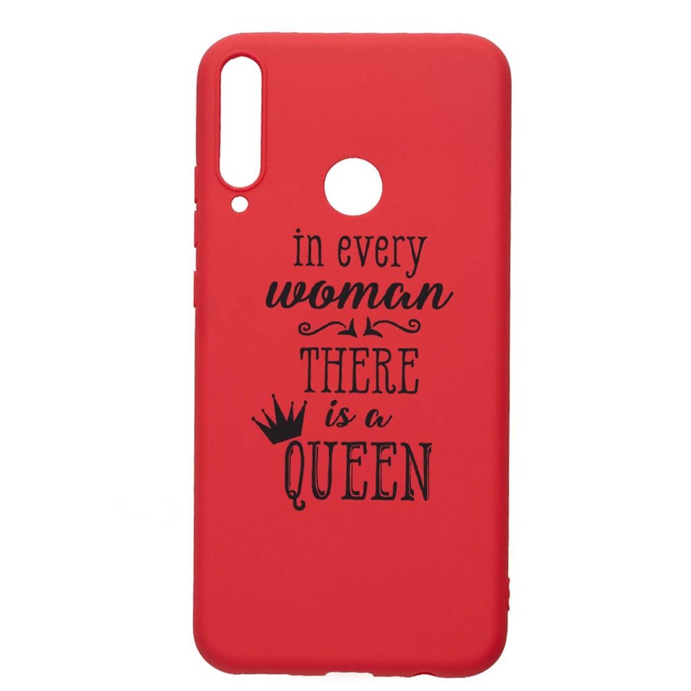Husa Huawei P40 Lite E, Woman, Queen, rezistenta la uzura, anti-alunecare, din silicon Premium, Red, R227