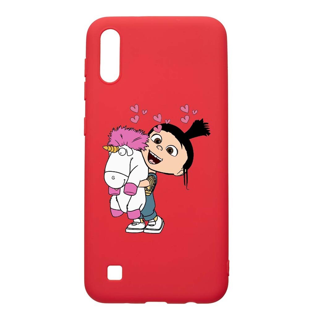 Husa Samsung Galaxy A10, Despicable Me, Agnes, rezistenta la uzura, anti-alunecare, din silicon Premium, Red, R217