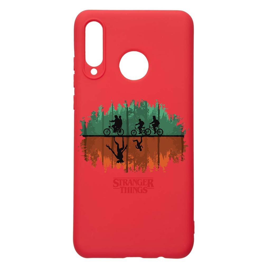 Husa Huawei P30 Lite, Stranger Things, rezistenta la uzura, anti-alunecare, din silicon Premium, Red, R279