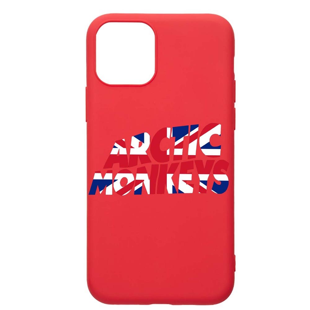 Husa Apple iPhone 12 Pro, Arctic Monkey, rezistenta la uzura, anti-alunecare, din silicon Premium, Red, R548